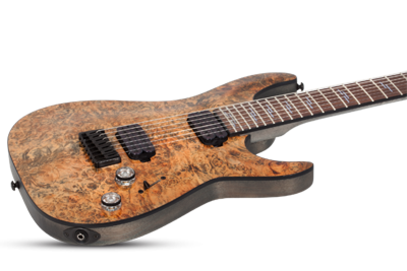 SCHECTER E-Gitarre, Omen Elite 7, Charcoal