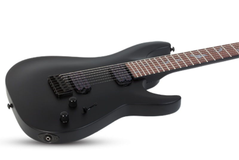 SCHECTER E-Gitarre, Damien 7, Satin Black
