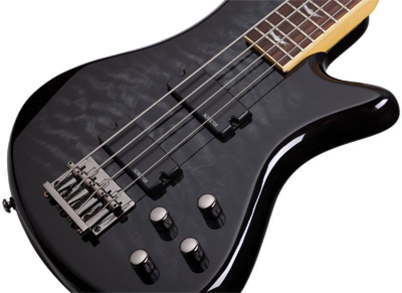 Preview: SCHECTER Bassgitarre, Stiletto Extreme-4, See-Thru Black