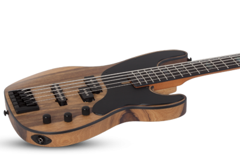 Preview: SCHECTER Bassgitarre, Model-T 5 Exotic, Black Limba