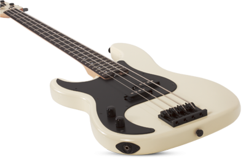 SCHECTER Bassgitarre, P-4, Ivory, Linkshänder