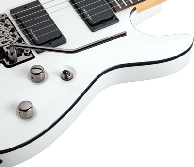 SCHECTER E-Gitarre, Demon 6 FR, Vintage White