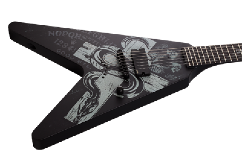 SCHECTER E-Gitarre, Signature Chris Howorth V-7, Snake Cross
