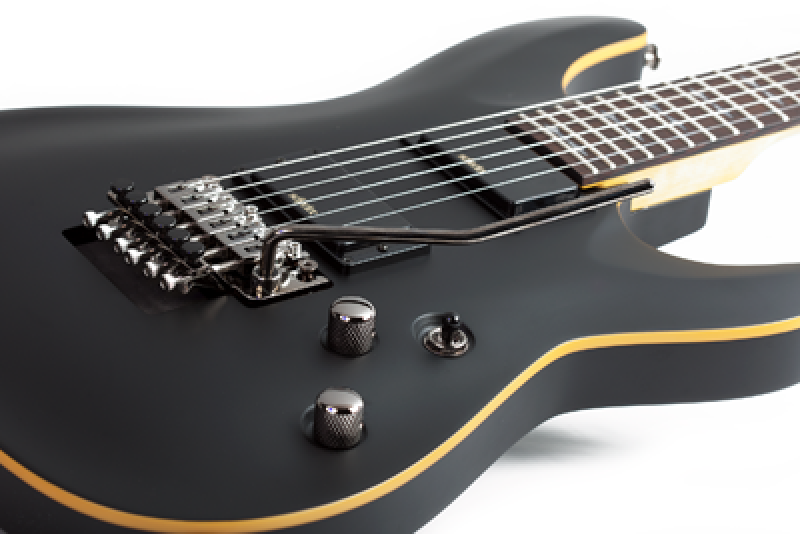 SCHECTER E-Gitarre, Demon 6 FR, Aged Black Satin