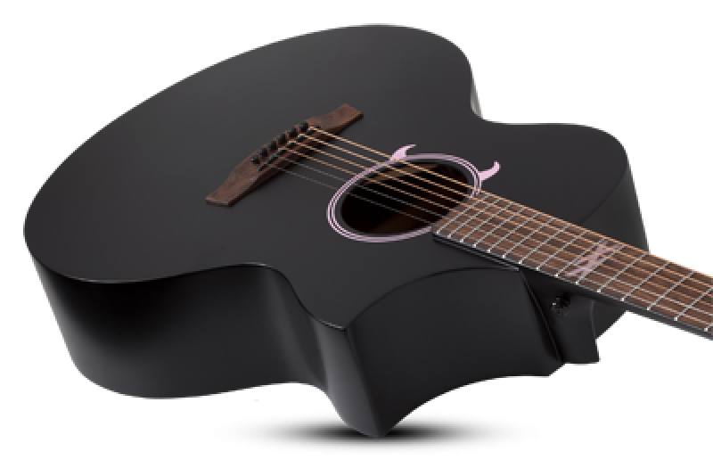 Preview: SCHECTER Westerngitarre, Machine Gun Kelly Acoustic, Satin Black