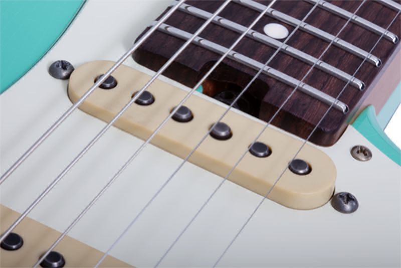 SCHECTER E-Gitarre, Traditional USA Wembley HSS, Seafoam Green