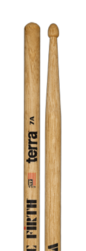 VIC FIRTH Drum Sticks, Terra Serie, 7AT, Wood Tip