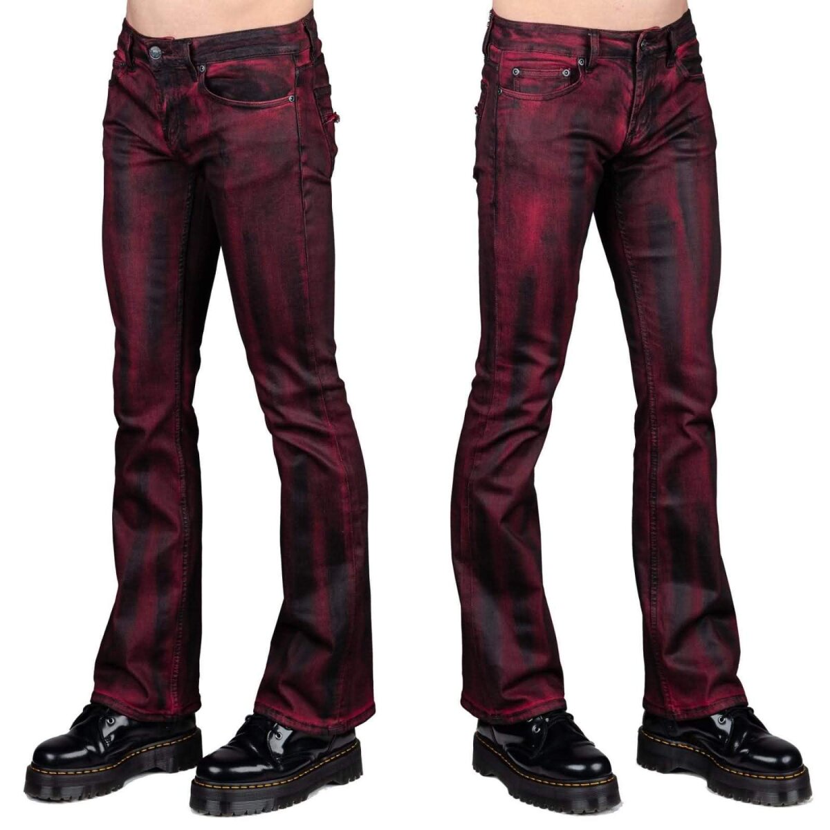 WORNSTAR Herren All Access Collection Hellraiser Coated Jeans - Crimson 30