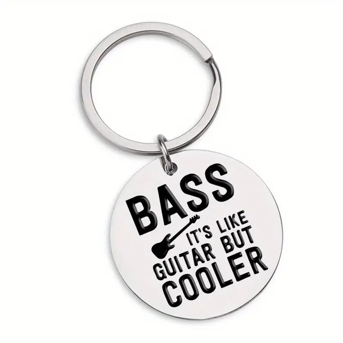 ROCK-HUS Schlüsselanhänger "Bass it´s like Guitar but cooler"