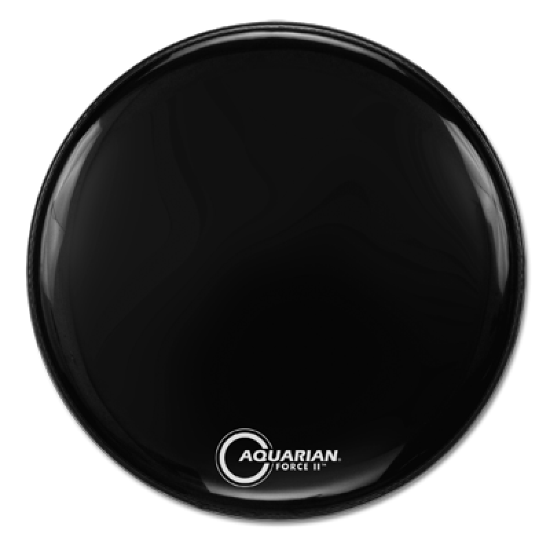 AQUARIAN Bass Drum Frontfell, Full Force II, schwarz, 20"