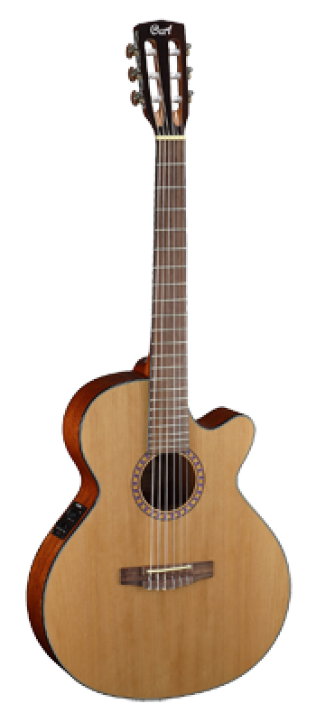 CORT Konzertgitarre, CEC5, Natur, Preamp
