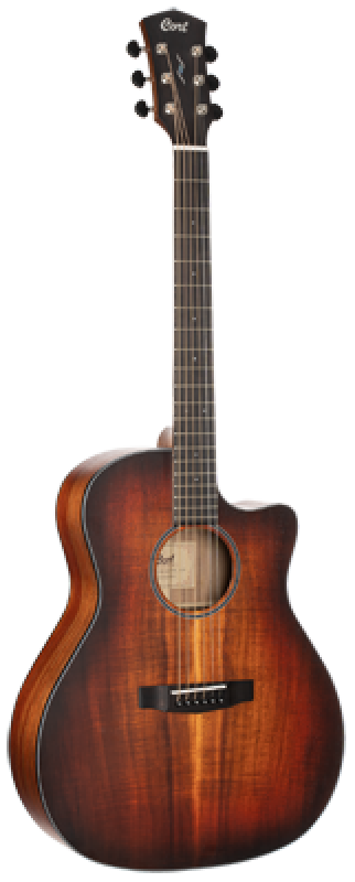 CORT Westerngitarre, CORE-GA ABW, Open Pore Light Burst, Preamp, Softc