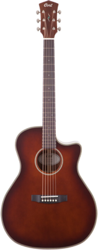 CORT Westerngitarre, Essence GA4, Brown Top Semi Gloss, Preamp