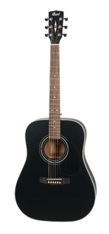 CORT Westerngitarre, Earth 70, Black Satin