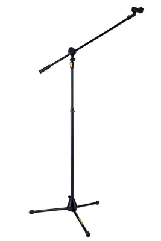 HERCULES Mikrofonständer, 111,5-168cm, Galgen, 2-in-1, EZ Grip, dreibe