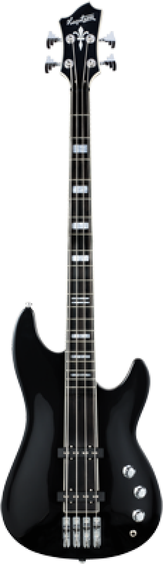 HAGSTROM Bassgitarre, Super Swede, Black Gloss