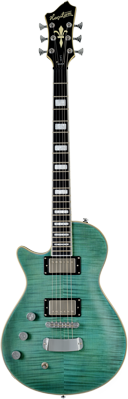 HAGSTROM E-Gitarre, Ultra Max, Fall Sky Satin, Linkshänder