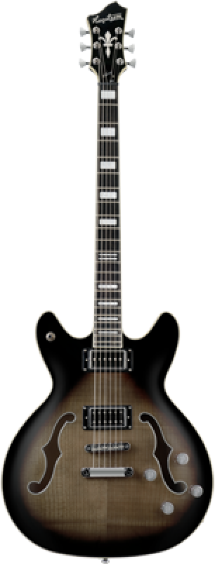HAGSTROM E-Gitarre, Viking Baritone DLX, Cosmic Blackburst