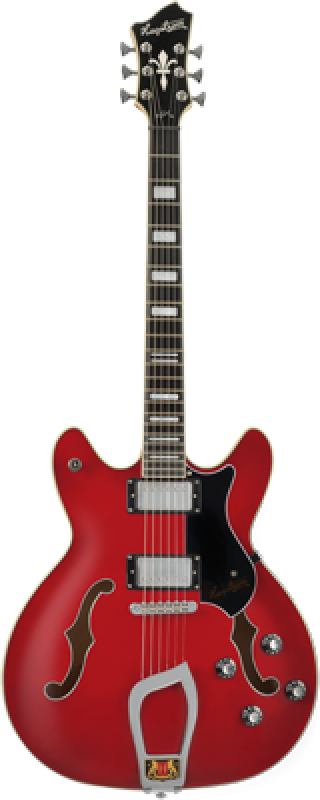 HAGSTROM E-Gitarre, Viking, Transparent Cherry