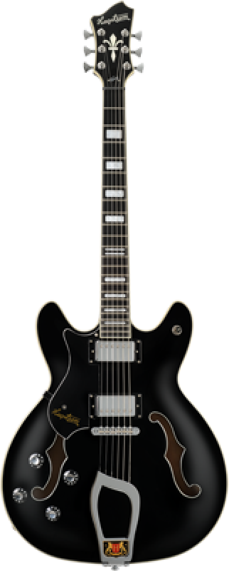 HAGSTROM E-Gitarre, Viking, Black, Linkshänder