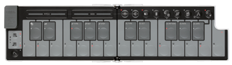KORG USB-Controller, nanoKEY Fold, 25 Tasten, klappbar, weiß, Ltd.