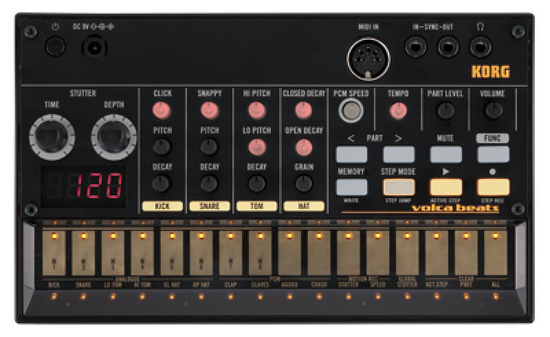 KORG Synthesizer, analog, volca beats, Drum Computer, Sequenzer