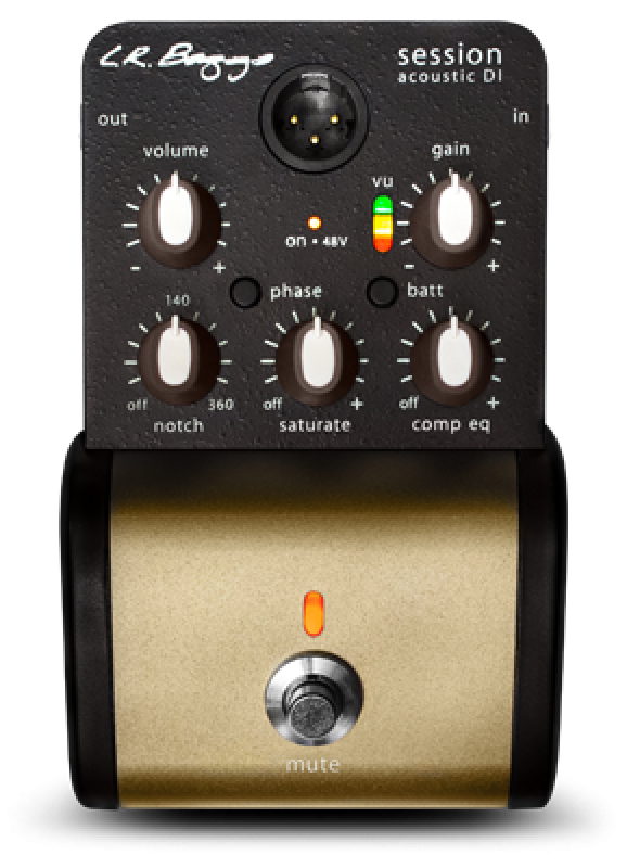 L.R.BAGGS Preamp, Session DI, DI-Pedal, Notch Fiter, für Akustikgitarr