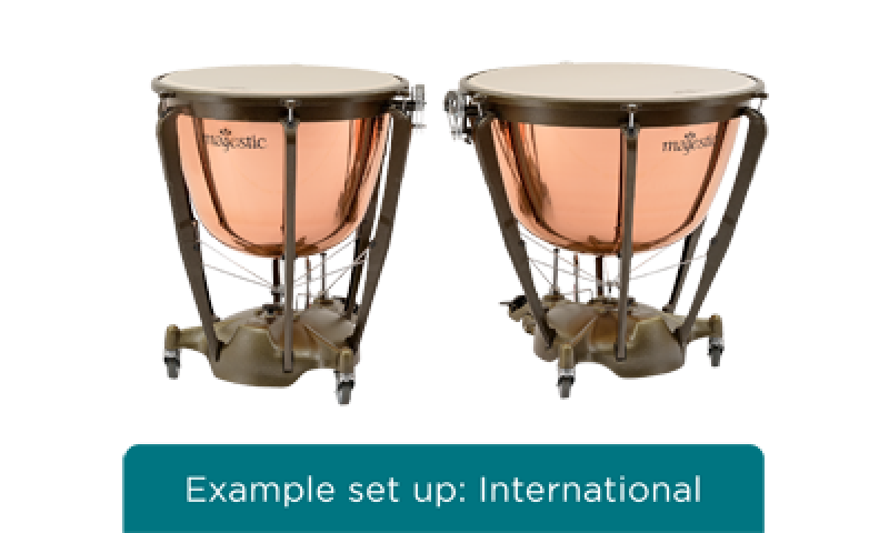 MAJESTIC Pauke, Symphonic Grand Series, 23", Kupfer, poliert, tiefgez.