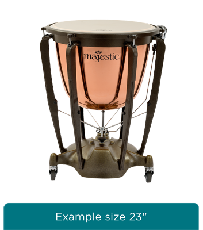 MAJESTIC Pauke, Symphonic Grand Series, 26", Kupfer, poliert, tiefgez.