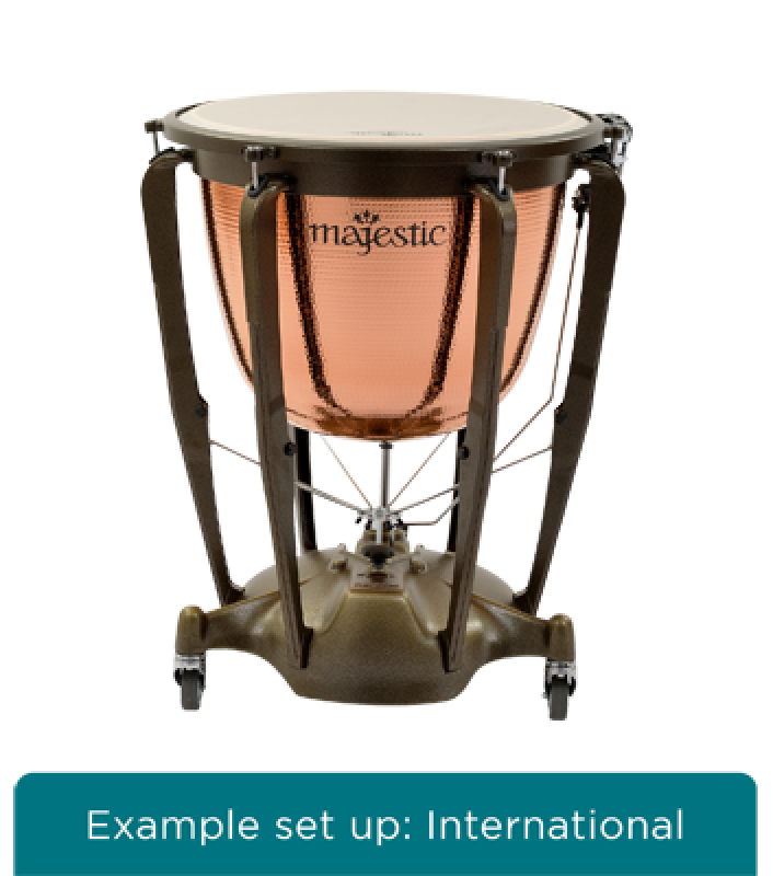 MAJESTIC Pauke, Symphonic Grand Series, 29", Kupfer, gehämmert, tiefge