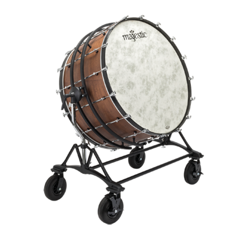 MAJESTIC Große Konzerttrommel, Prophonic Series, 36" x 22", Feldstände