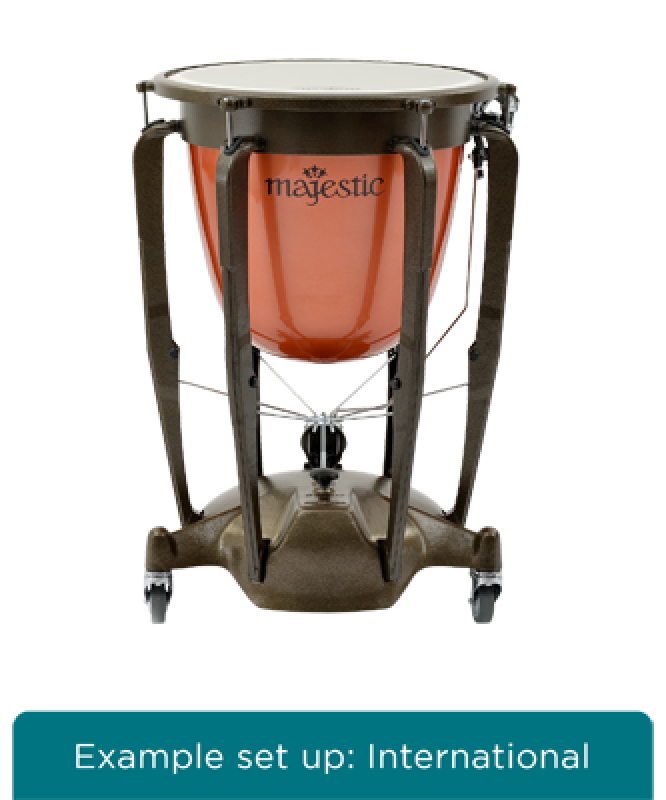 MAJESTIC Pauke, Symphonic Series, 23", Fiberglas, tiefgezogen, deutsch
