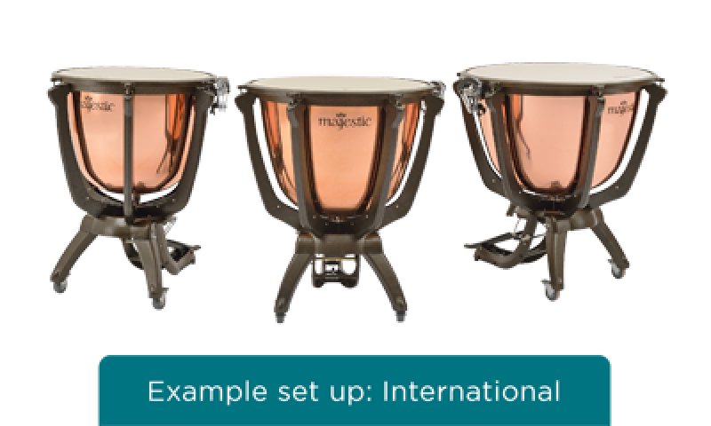 MAJESTIC Pauke, Prophonic Series, 32", Kupfer, poliert, tiefgezogen, d