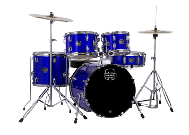 MAPEX Komplettset, Comet, Fusion, Indigo Blue #IB, inkl. Becken