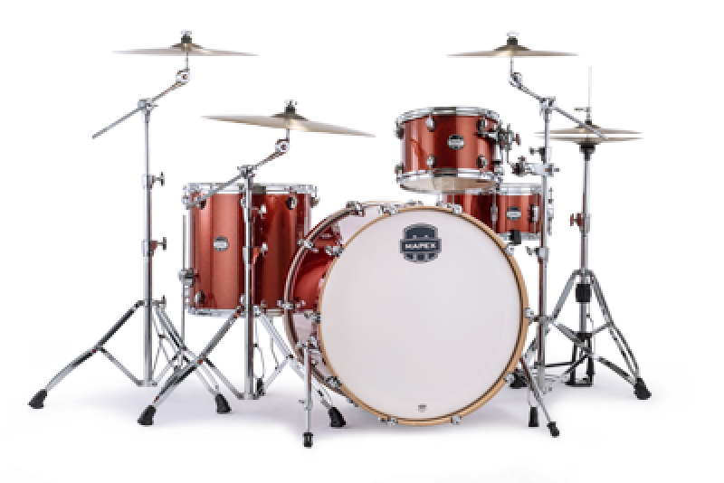 MAPEX Shellset, Mars Birch, Rock, Blood Orange Sparkle #OR
