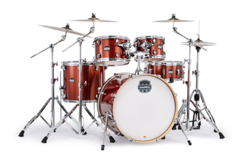MAPEX Shellset, Mars Birch, Stage, Blood Orange Sparkle #OR
