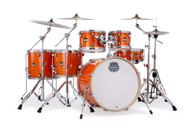 MAPEX Shellset, Mars Maple, Stage+, Glossy Amber #OG