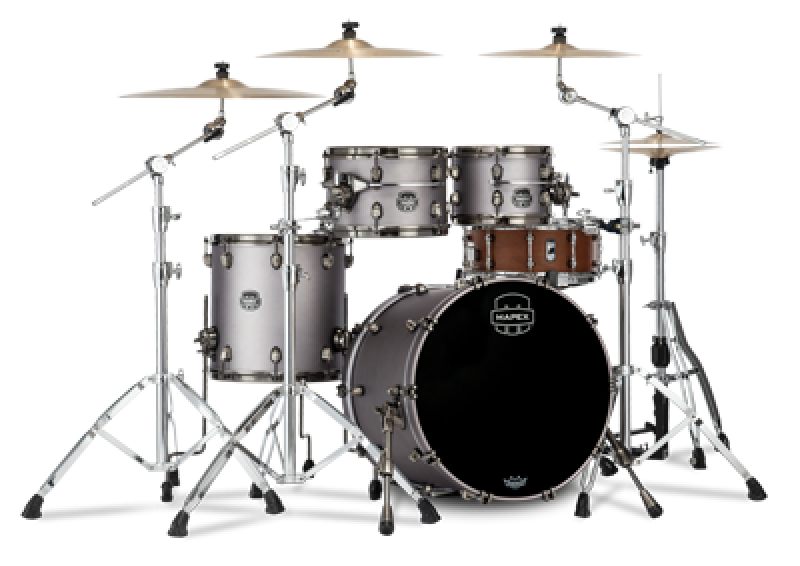 MAPEX Shellset, Saturn Evolution Maple, Fusion, Gun Metal Grey #BPG
