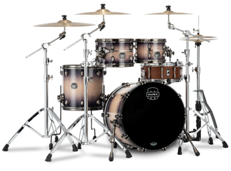 MAPEX Shellset, Saturn Evolution Maple, Fusion, Exotic Violet Burst #B