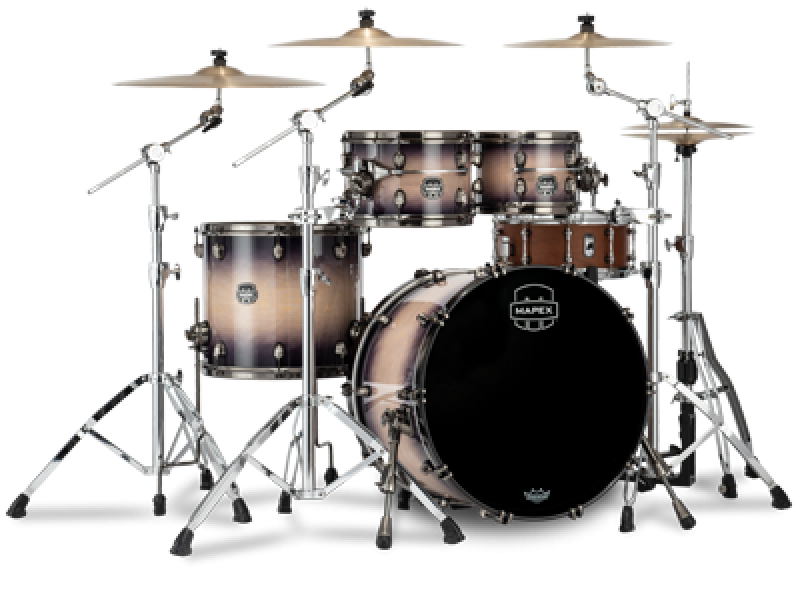 MAPEX Shellset, Saturn Evolution Birch, Stage, Exotic Violet Burst #BP