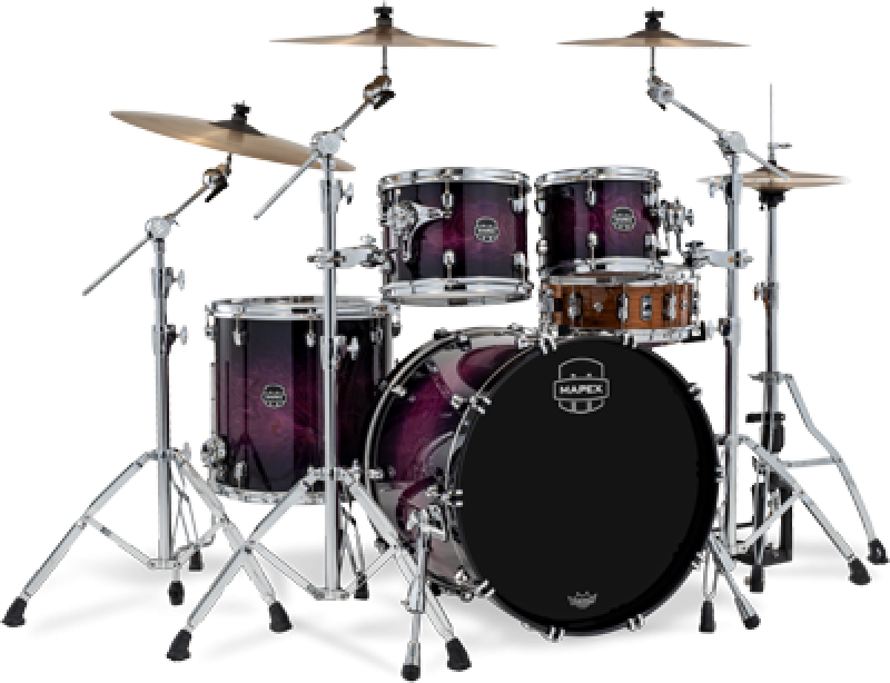 MAPEX Shellset, Saturn VI, Stage, Royal Purple Burst #XP