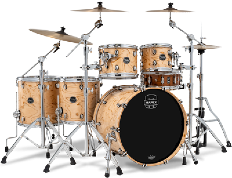 MAPEX Shellset, Saturn VI, Stage+, Exotic Natural Burl #XN