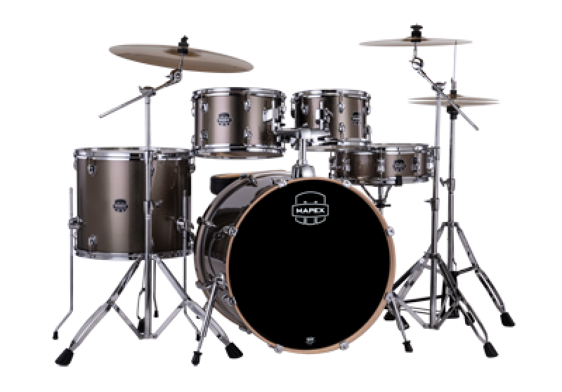 MAPEX Komplettset, Venus, Stage, Copper Metallic #VX, inkl. Becken