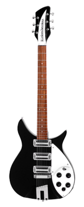 RICKENBACKER E-Gitarre, 350V63, Liverpool, Jetglo, Koffer
