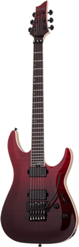 SCHECTER E-Gitarre, SLS Elite C-1 FR, Blood Burst