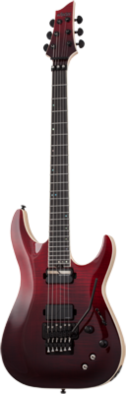 SCHECTER E-Gitarre, SLS Elite C-1 FR S, Blood Burst