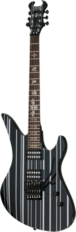 SCHECTER E-Gitarre, Signature Synyster Standard FR, Gloss Black/Silver