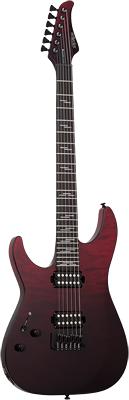 SCHECTER E-Gitarre, Reaper 6 Elite, Blood Burst, Linkshänder