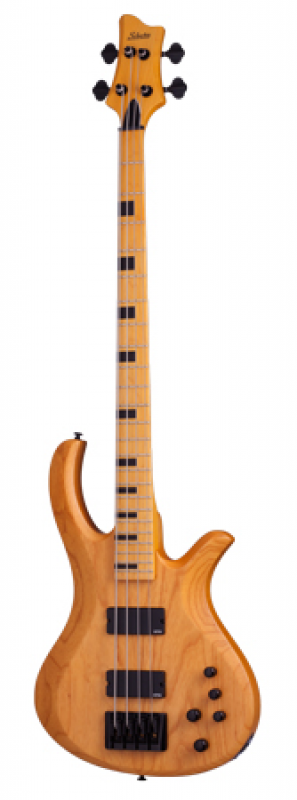 SCHECTER Bassgitarre, Riot Session-4, Aged Natural Satin