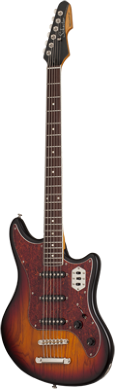 SCHECTER E-Gitarre, Hellcat VI, 3-Tone Sunburst